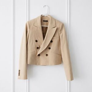 The Tommy Hilfiger Cropped Double-Breasted Women Blazer
